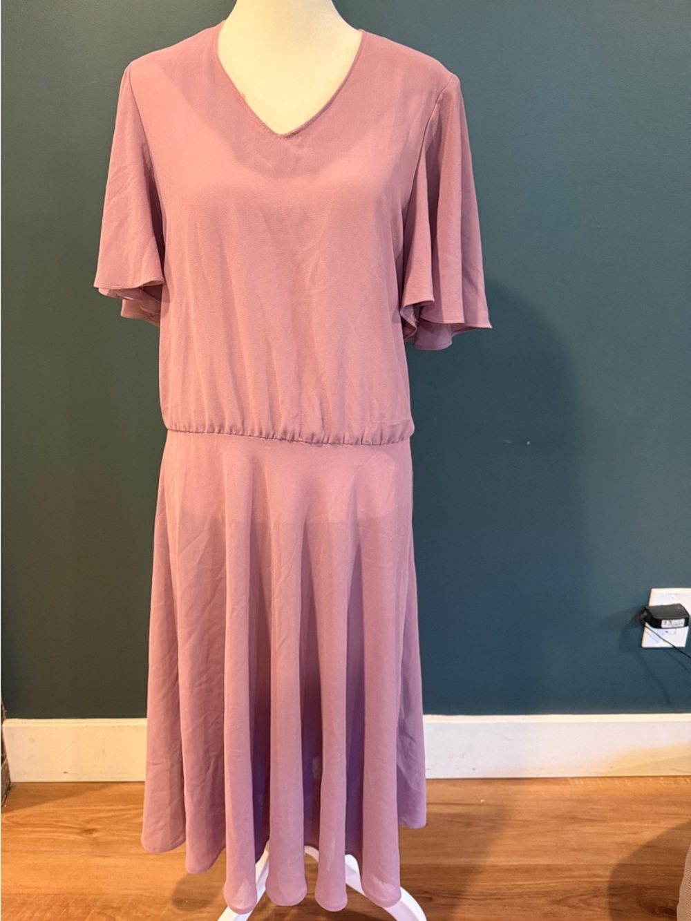 Diane Von Furstenberg lavender flowy vintage dress